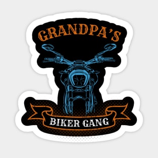 Grandpa's Biker Gang Father's Day Sticker